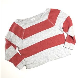 Lou & Grey striped cropped sweatshirt